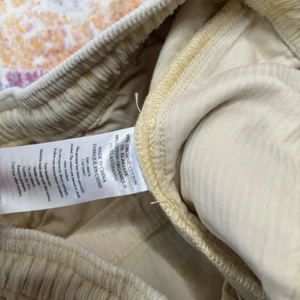 Faherty Corduroy Shorts Yellow
